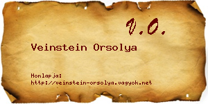 Veinstein Orsolya névjegykártya